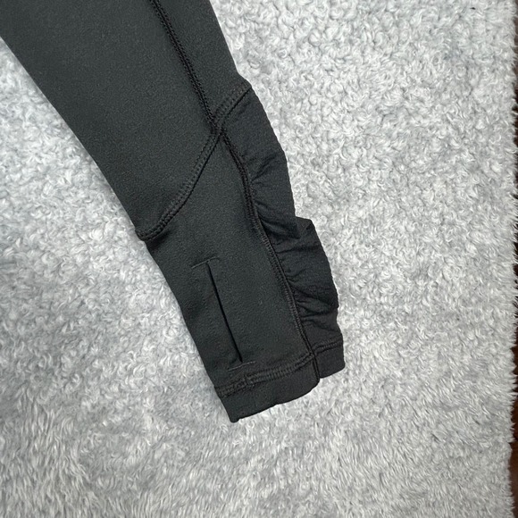 Calia Activewear Black Quarter Zip Long Sleeve Athletic Top Thumbholes Women's M - Picture 3 of 7